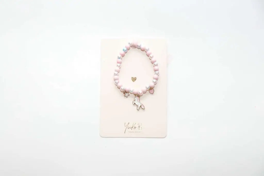 Rannekoru yksisarvinen vaaleanpunainen