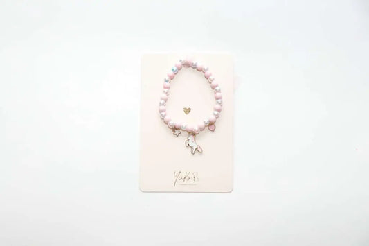 Rannekoru yksisarvinen vaaleanpunainen